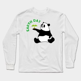 Panda's Earth Day Long Sleeve T-Shirt